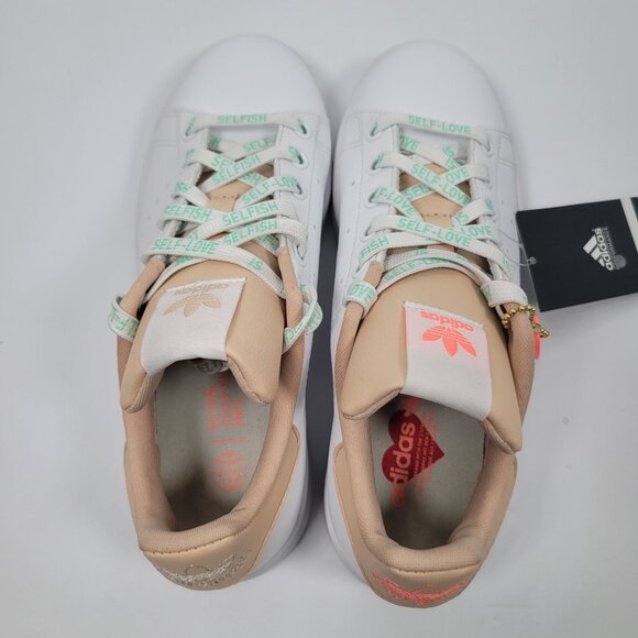 Adidas Stan Smith Women's White Halo Blush Sneakers GW0571 US Size 6 NWT - Picture 5 of 8